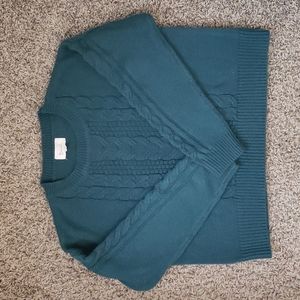 Boutique sweater, teal, size small